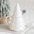 Iridescent Fir Tree Mug & Snowflake Spoon Set – 350ml