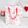 23cm Valentine Postage Stamp Print Gift Bag