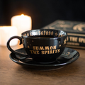 Black Talking Board Teacup and Saucer Something Different