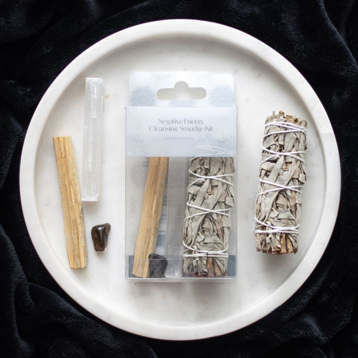 Negative Energy Smudge Kit with Hematite Something Different