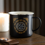 Viking Compass Enamel Mug Something Different