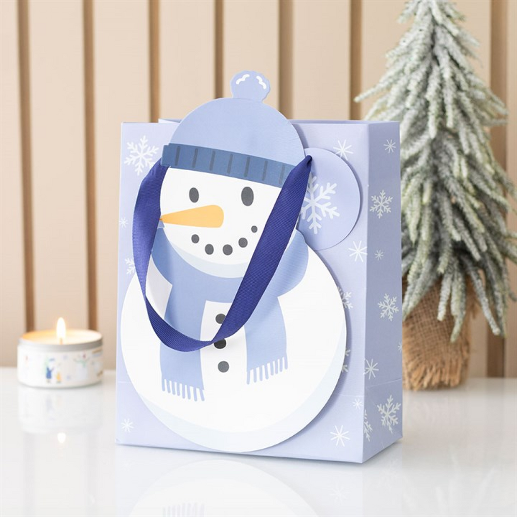 Snowman Shaped Gift Bag