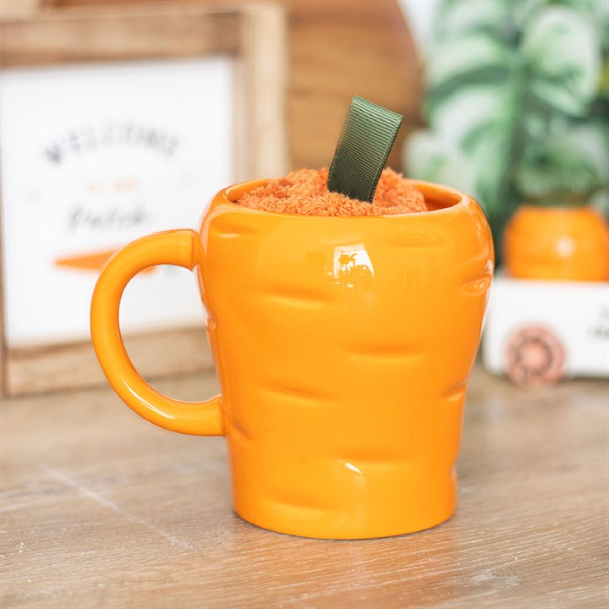 Carrot Shaped Mug and Socks Set Something Different