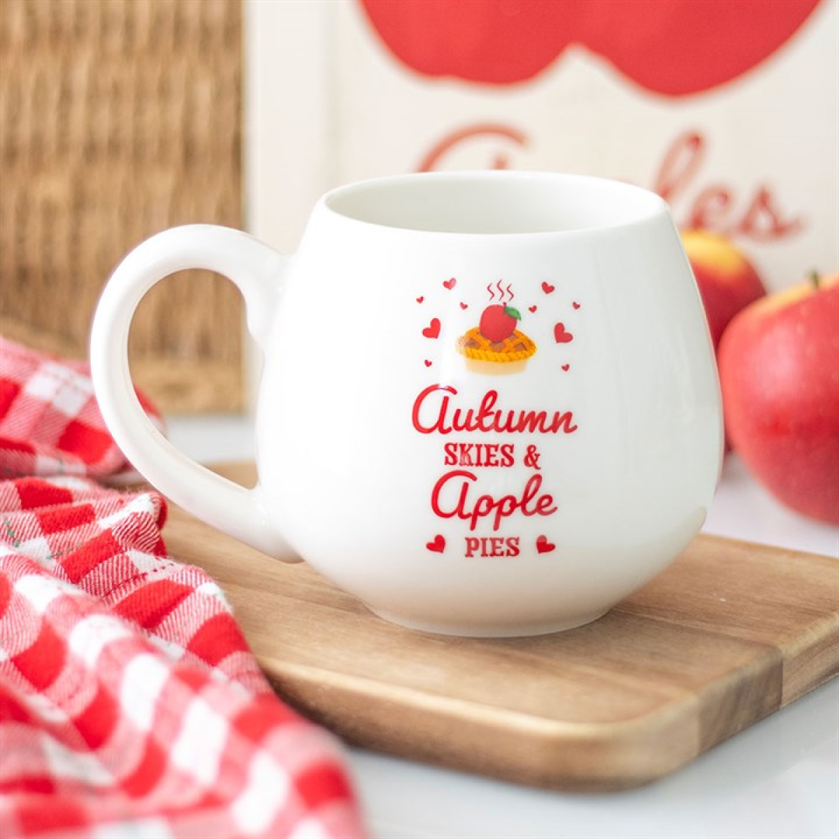 Autumn Skies & Apple Pies Rounded Mug Something Different