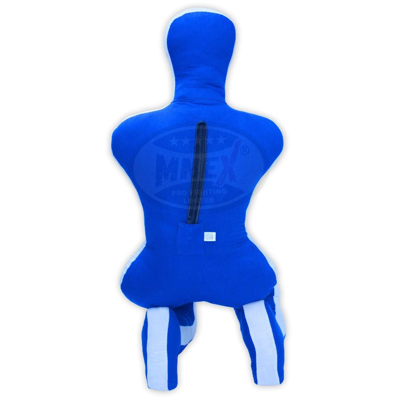 MNEX Pro Fighting MMA Grappling Sitting Dummy - Unfilled Blue & Black