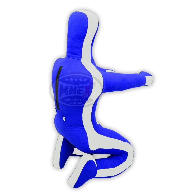 MNEX Pro Fighting MMA Grappling Sitting Dummy - Unfilled Blue & Black