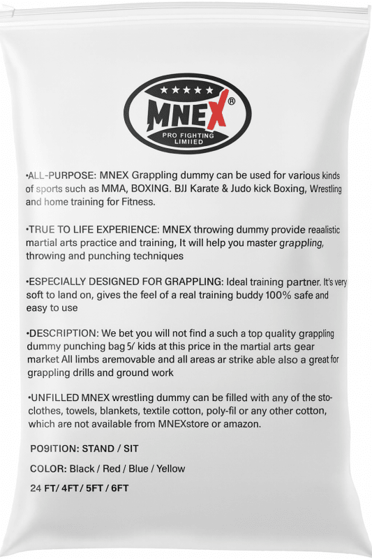 MNEX Pro Wrestling Dummy - MMA Grappling Training Partner (Unfilled)