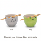 Square Cat and Frog noodle bowl variant image
