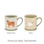 Square Highland Cow and Sheep mug variant image