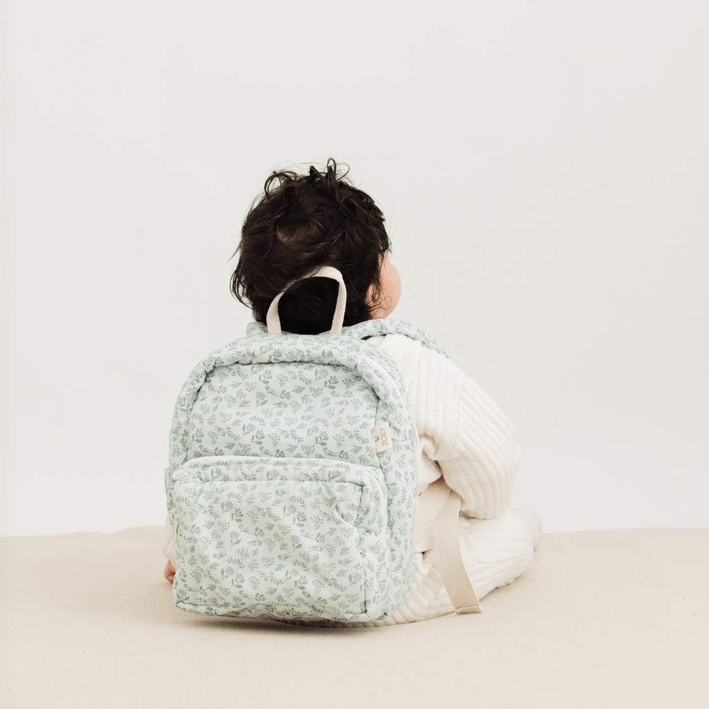 Fern Trails Personalised School Bag, Hand-Embroidered