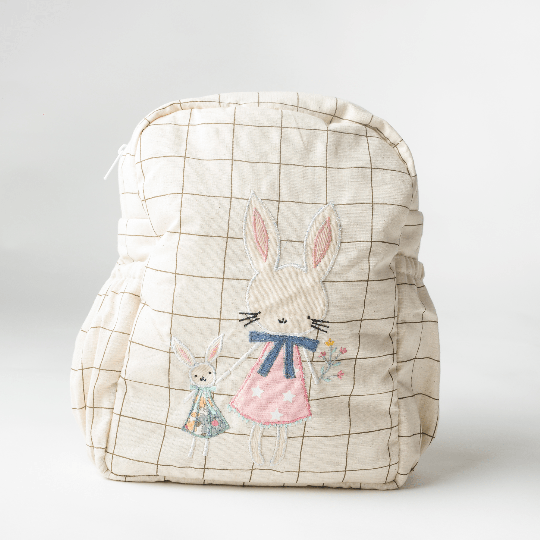Blissful Bella Personalised School Bag, Hand-Embroidered
