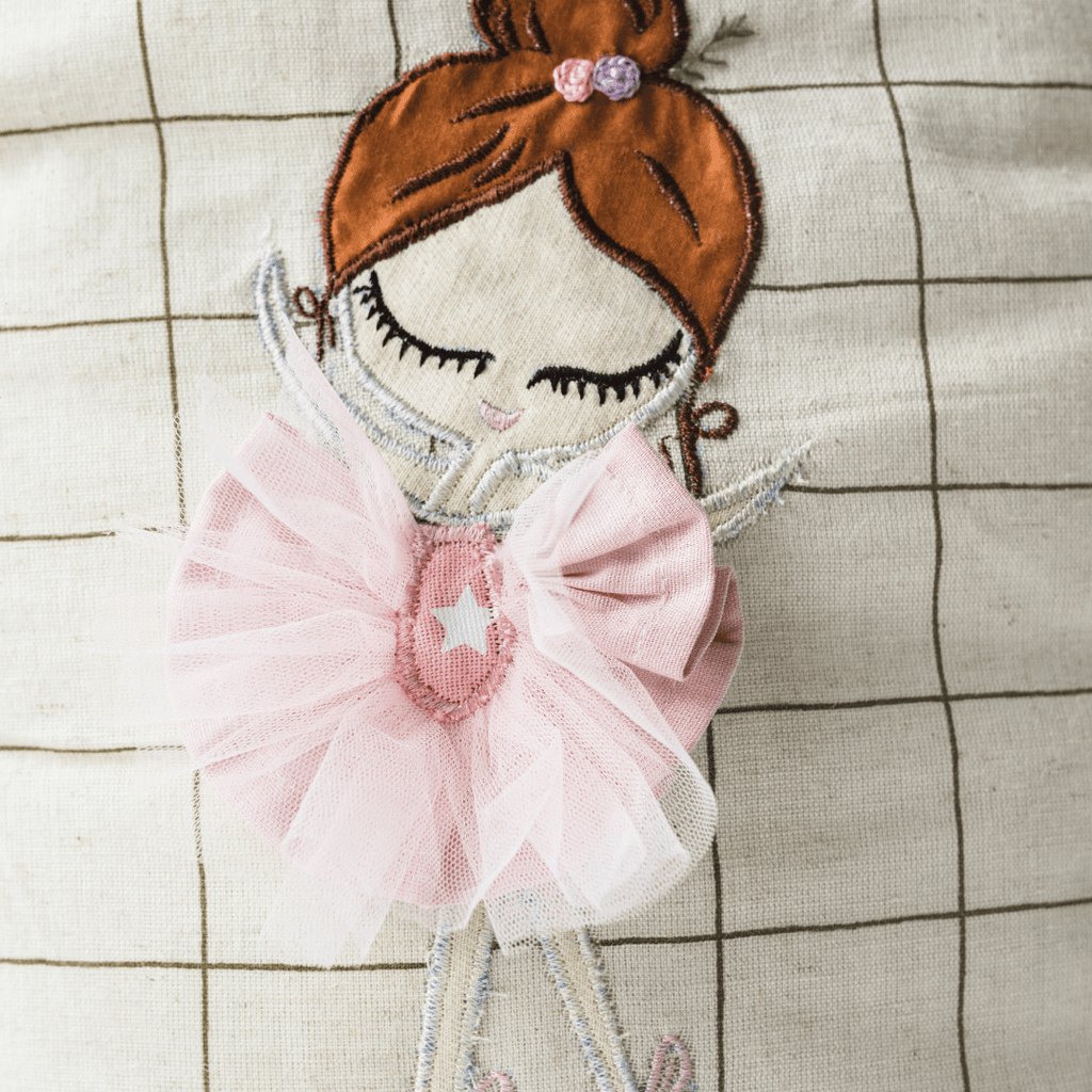 Dazzling Ballerina Personalised School Bag, Hand-Embroidered