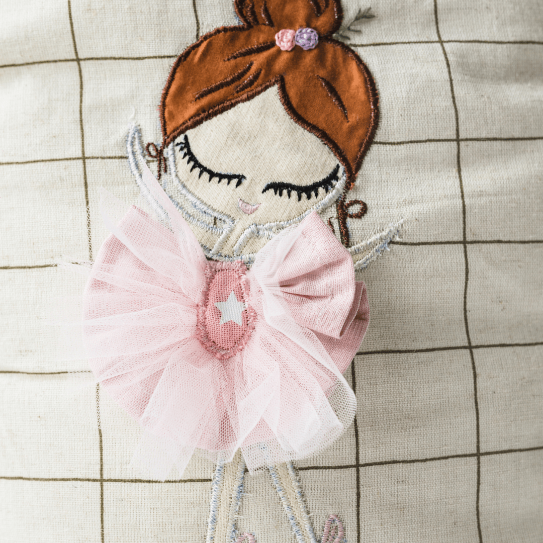 Dazzling Ballerina Personalised School Bag, Hand-Embroidered