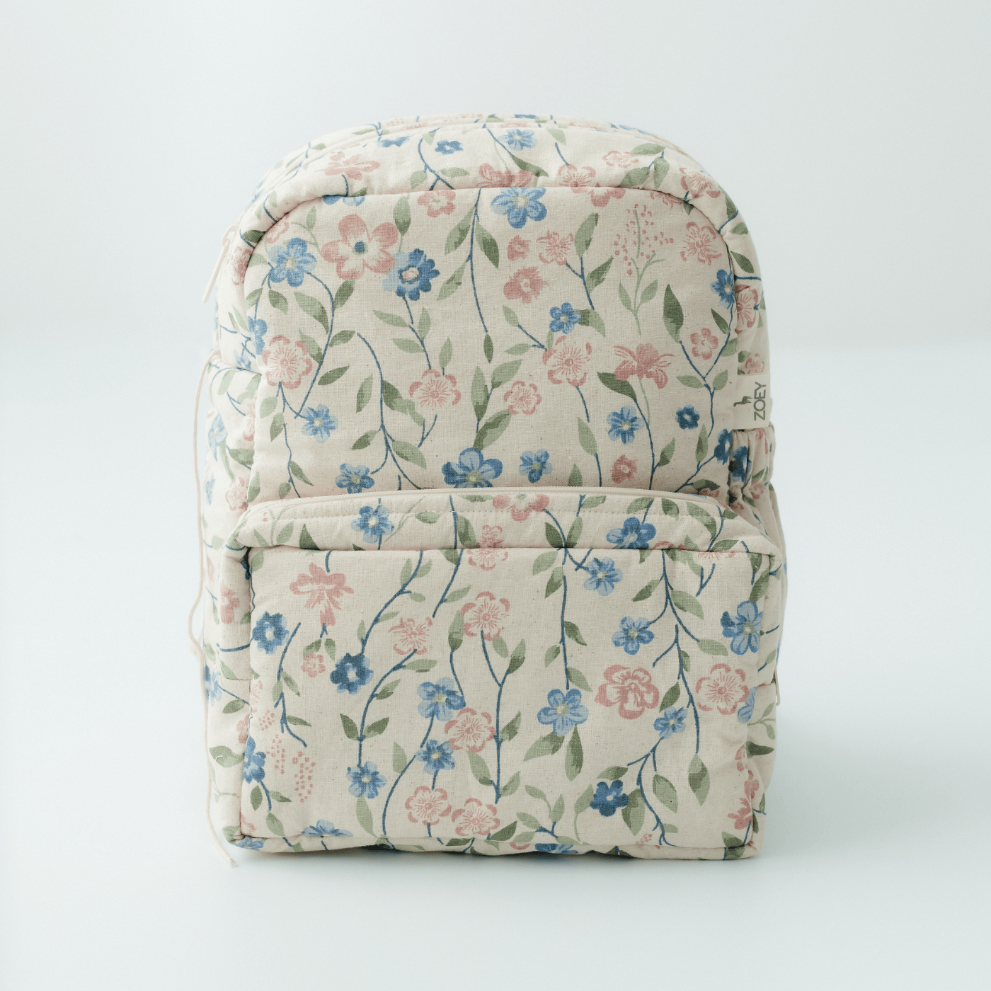 Flora Trail Personalised School Bag, Hand-Embroidered