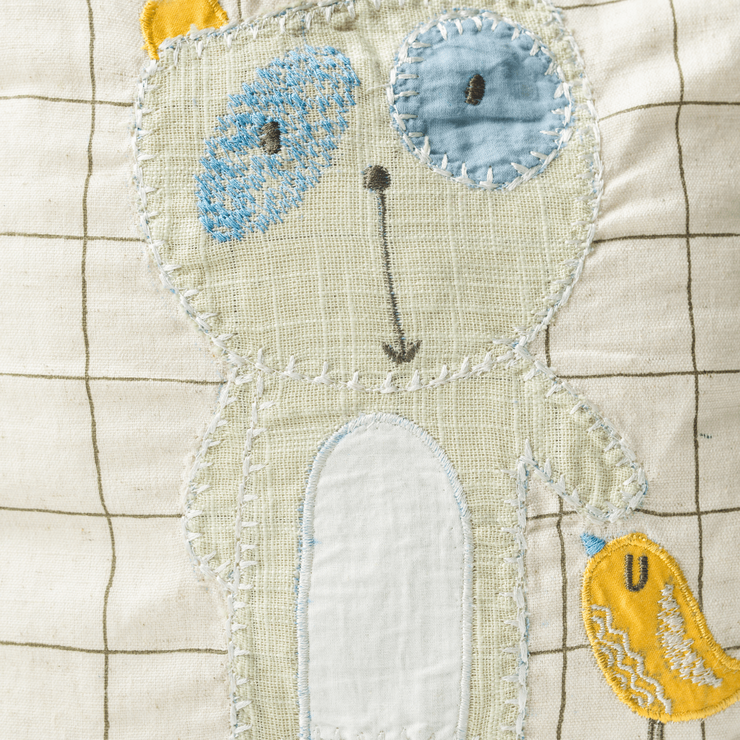 Playful Freddie Personalised School Bag, Hand-Embroidered