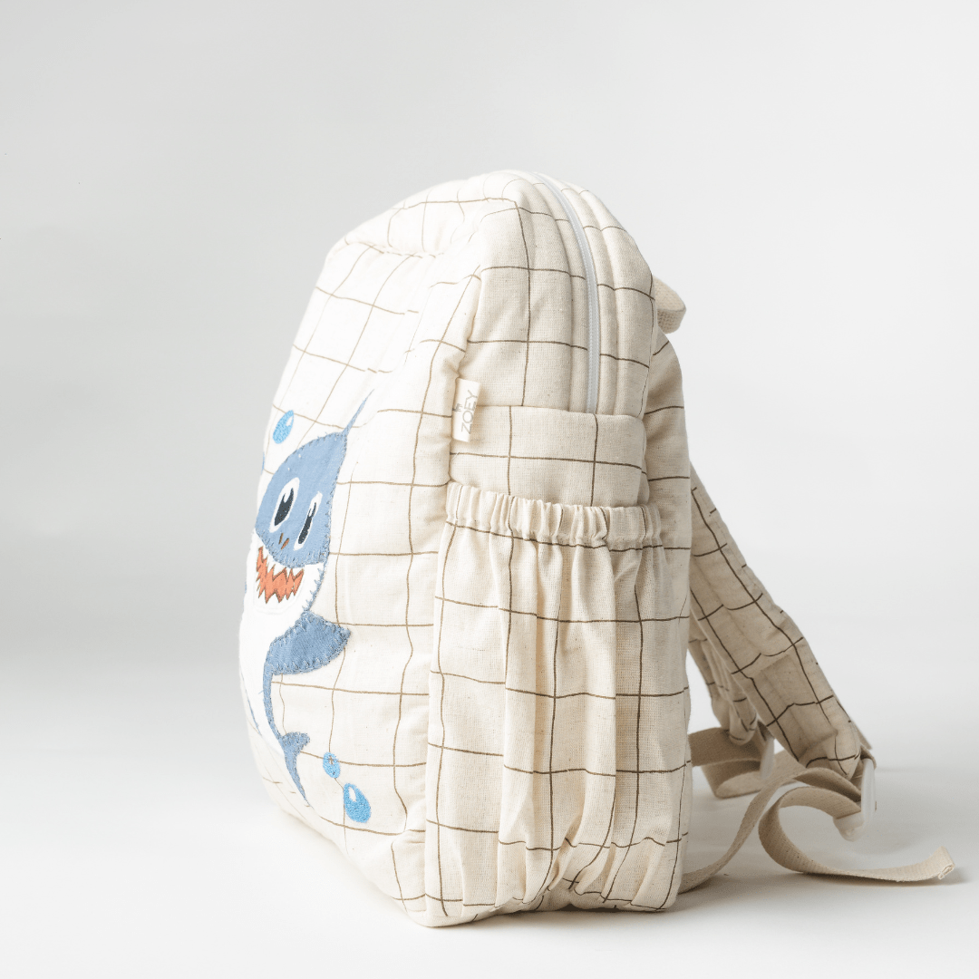 Shark Dodo Personalised School Bag, Hand-Embroidered
