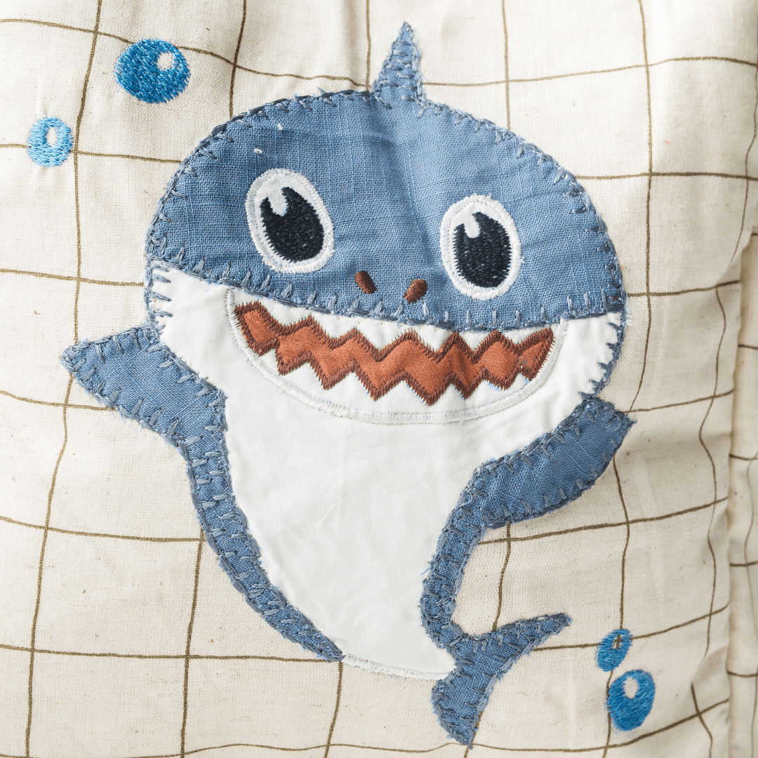 Shark Dodo Personalised School Bag, Hand-Embroidered