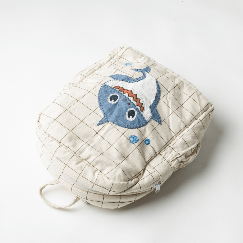Shark Dodo Personalised School Bag, Hand-Embroidered