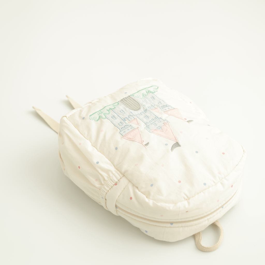 Magic Castle Personalised School Bag, Hand-Embroidered