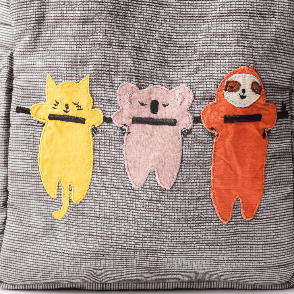 Three Amigos Personalised School Bag, Hand-Embroidered