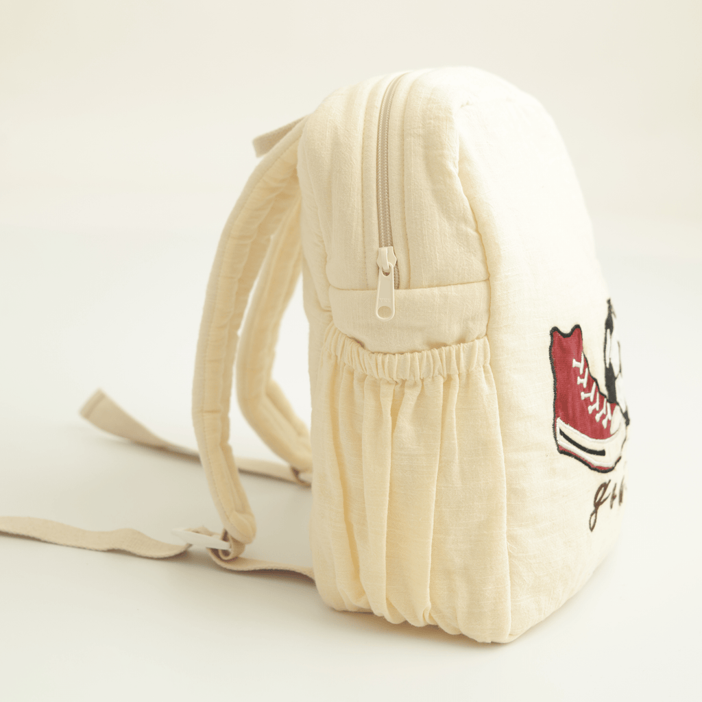 Football Club Personalised School Bag, Hand-Embroidered