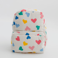 Happy Hearts Personalised School Bag, Hand-Embroidered