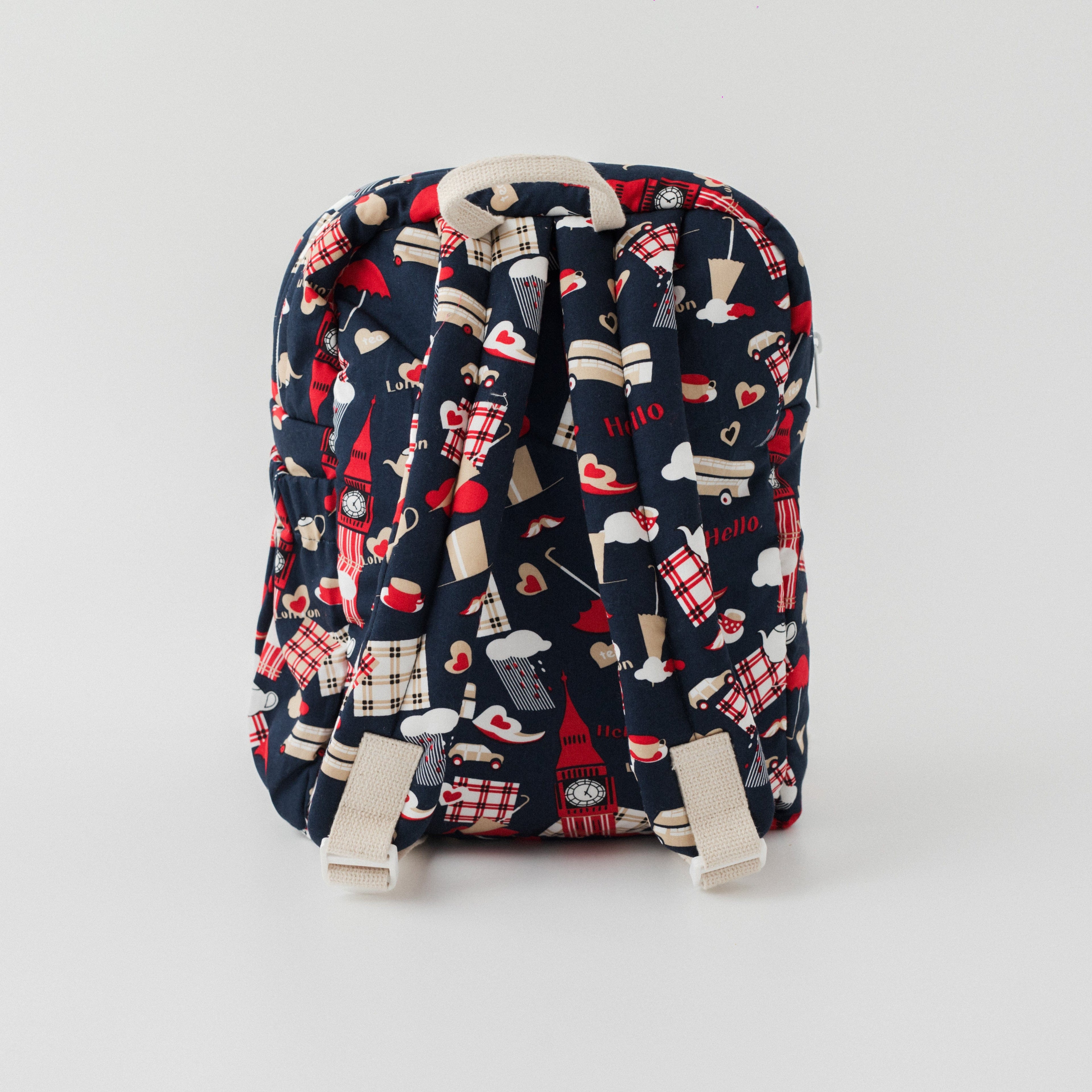Trip To London Personalised School Bag, Hand-Embroidered