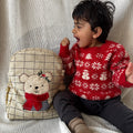 Winter Bear Personalised School Bag, Hand-Embroidered