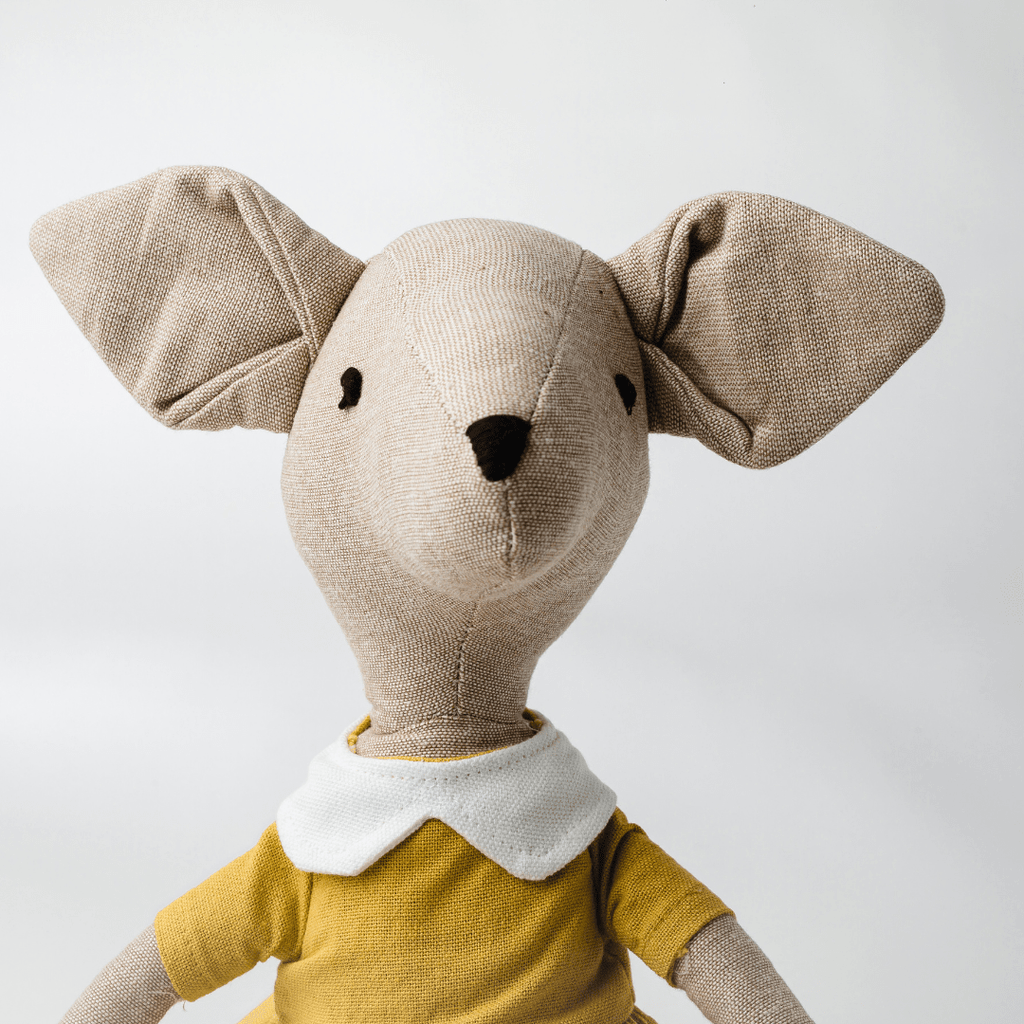Elaine Mouse Heirloom Cotton Keepsake Toy