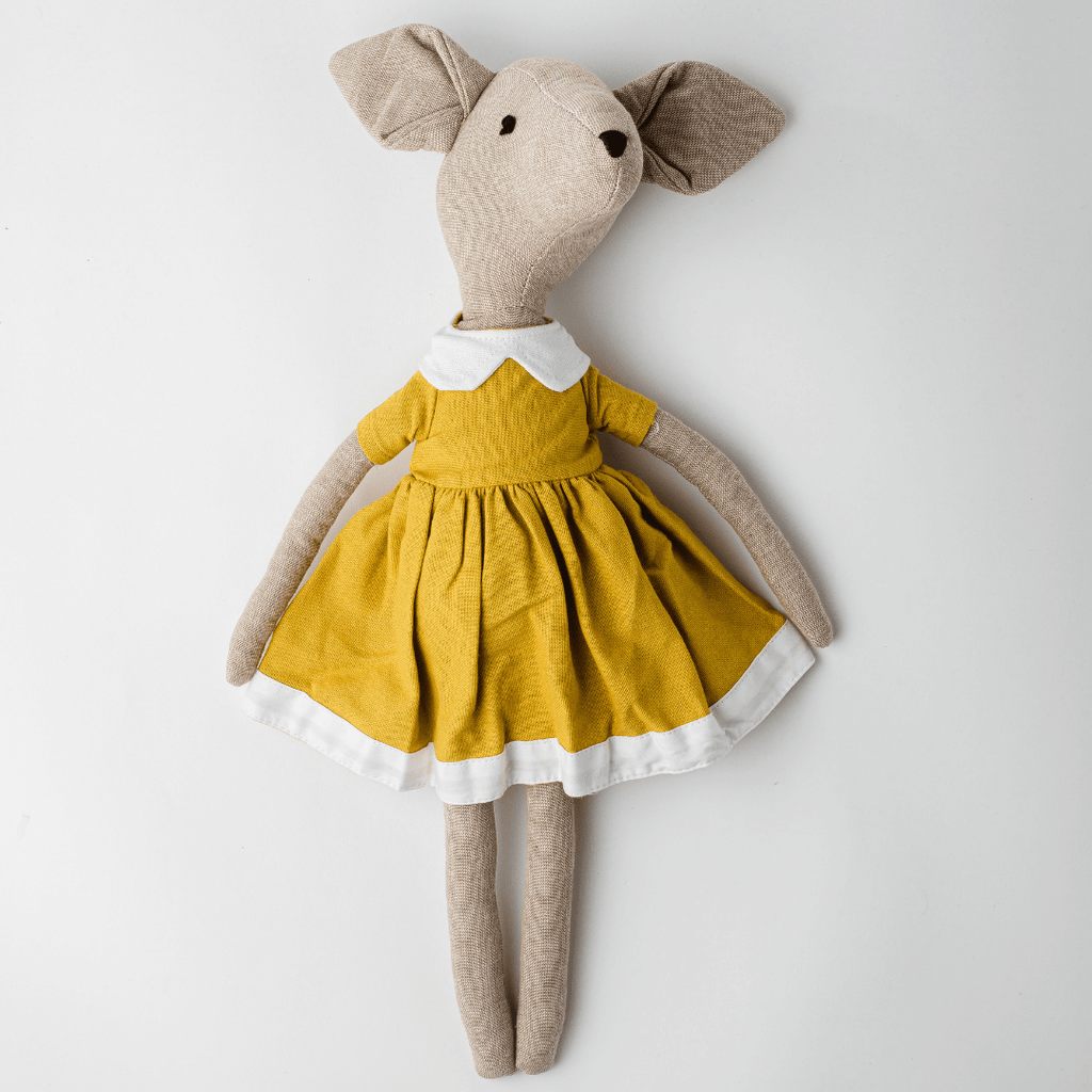 Elaine Mouse Heirloom Cotton Keepsake Toy