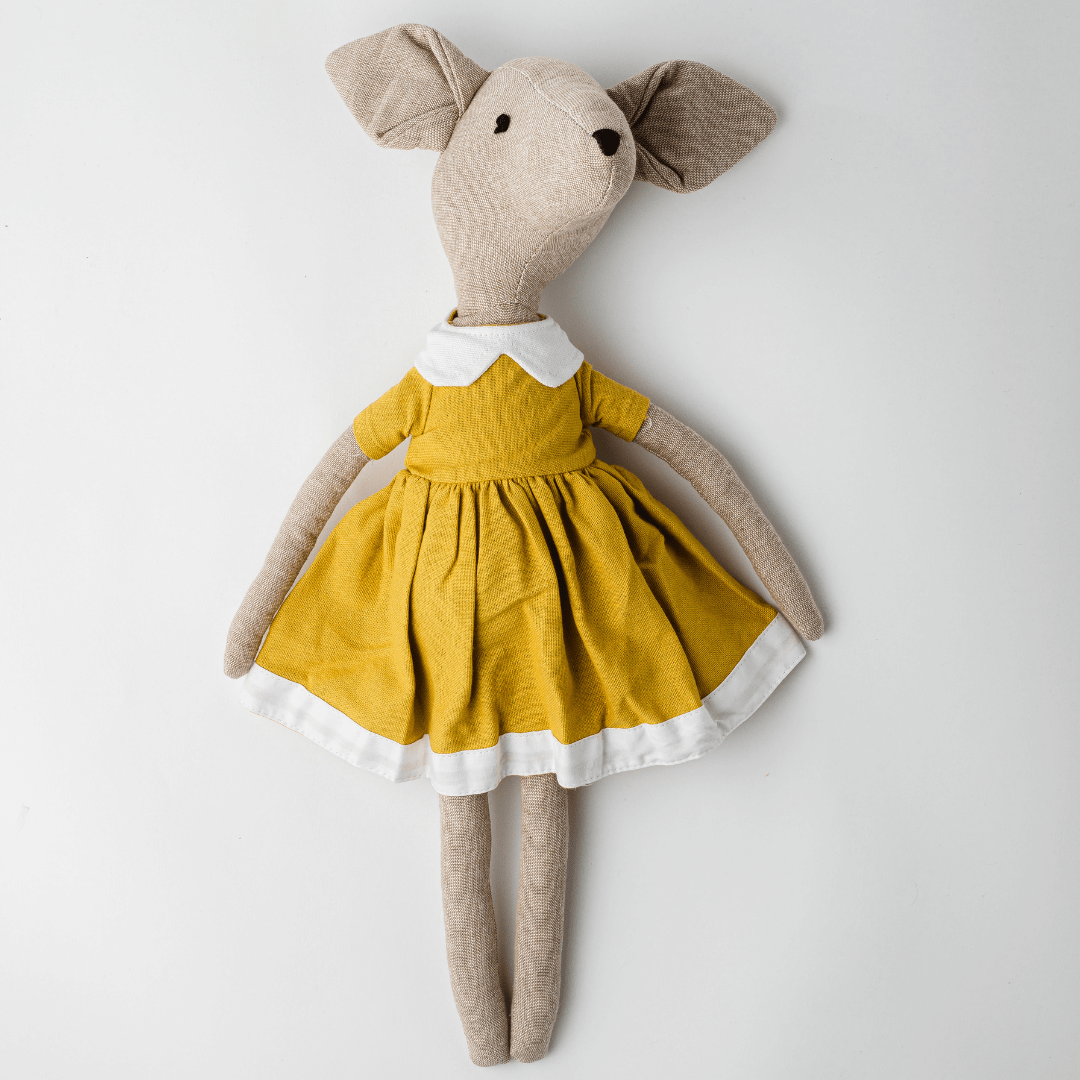 Elaine Mouse Heirloom Cotton Keepsake Toy