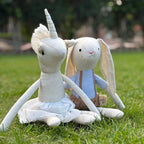 Jojo Bunny & Moon Unicorn Soft Toys (Bundle of Two Toys)
