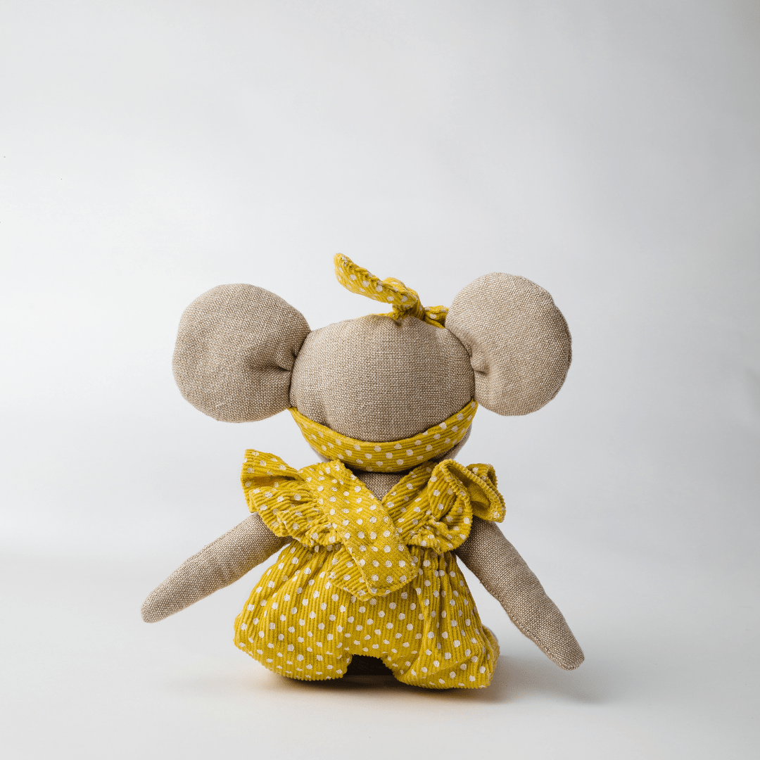 Lola the Dainty Elephant Heirloom Cotton Soft Toy for Little Ones