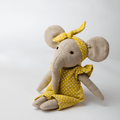 Lola the Dainty Elephant Heirloom Cotton Soft Toy for Little Ones