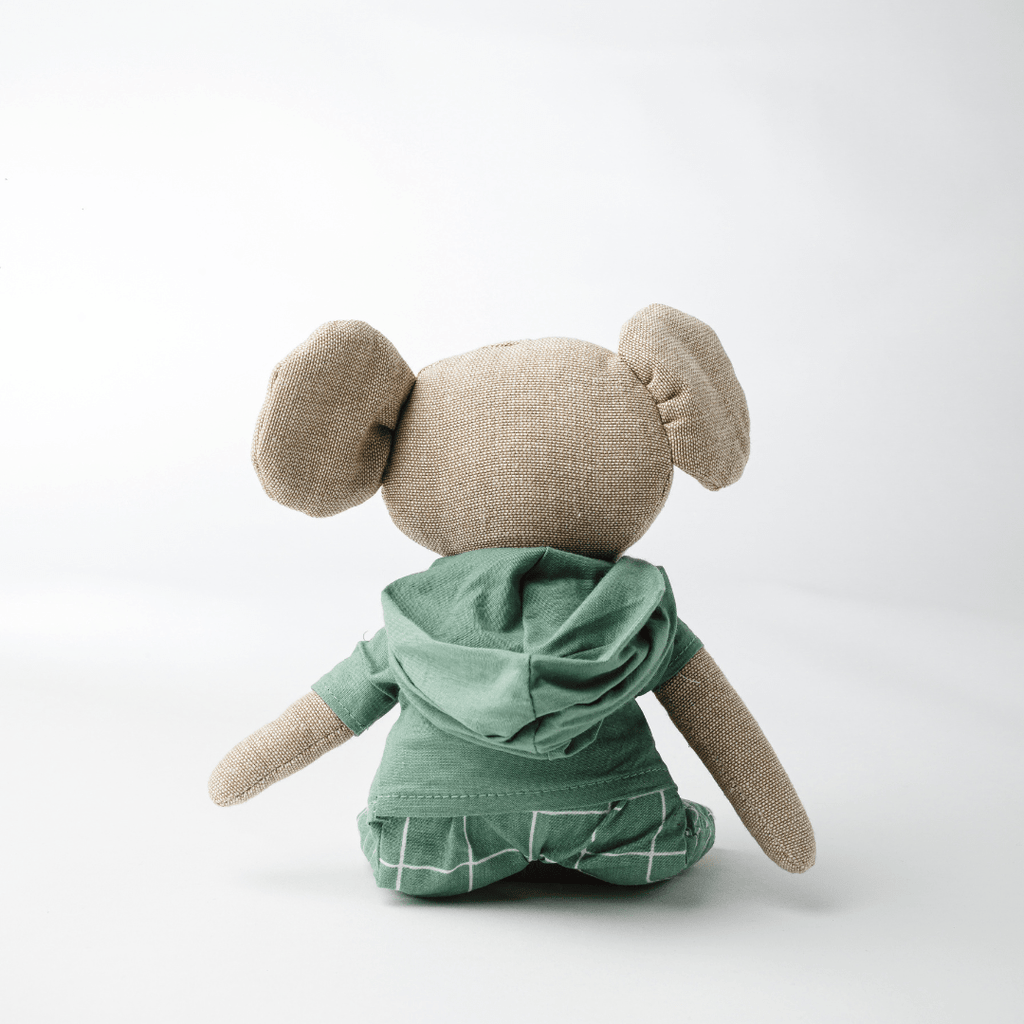 Lucas - The Groovy Elephant Heirloom Cotton Soft Toy for Little Ones