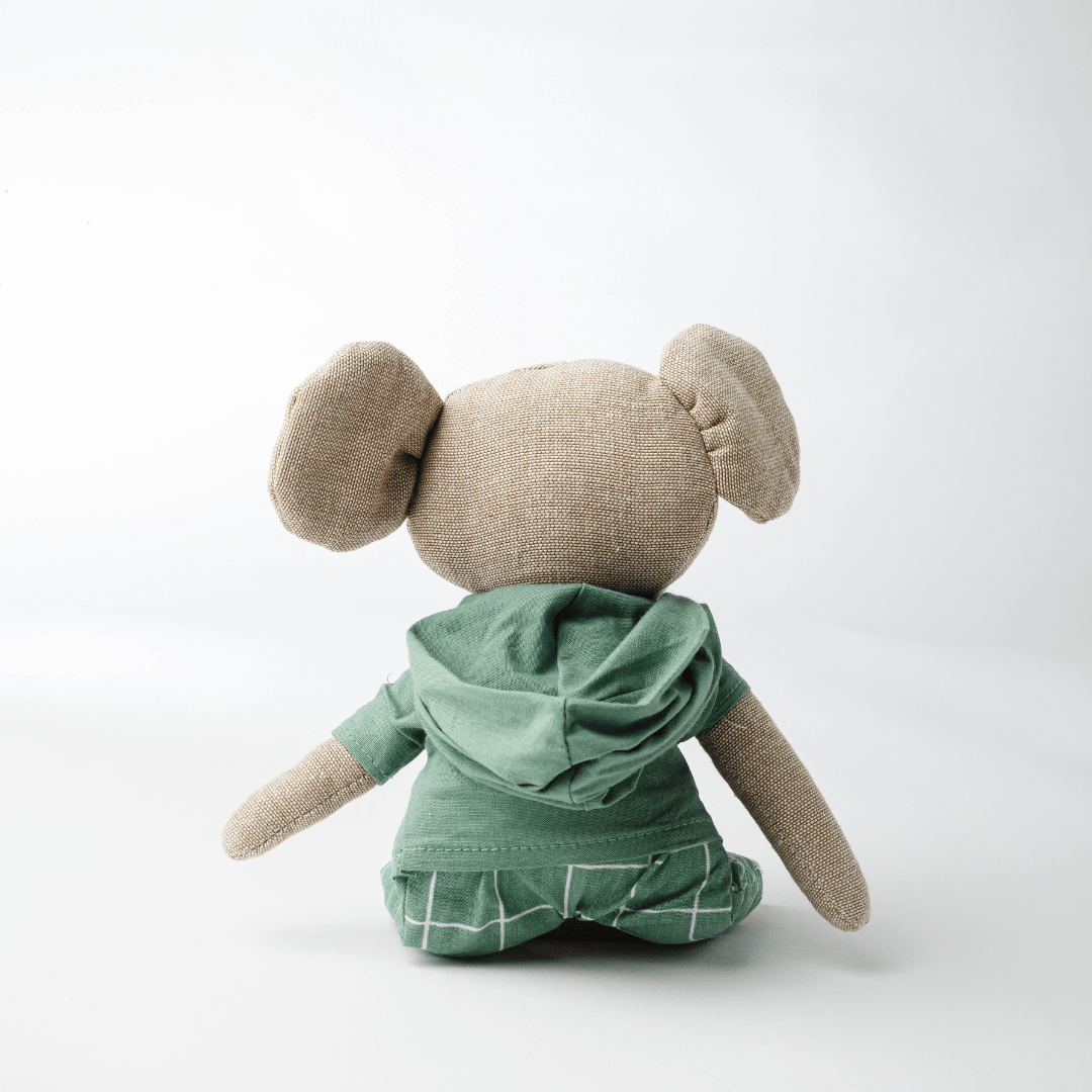 Lucas - The Groovy Elephant Heirloom Cotton Soft Toy for Little Ones