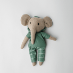 Lucas - The Groovy Elephant Heirloom Cotton Soft Toy for Little Ones