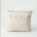 Almond Stripe Tote Nappy Bag (100% Cotton)