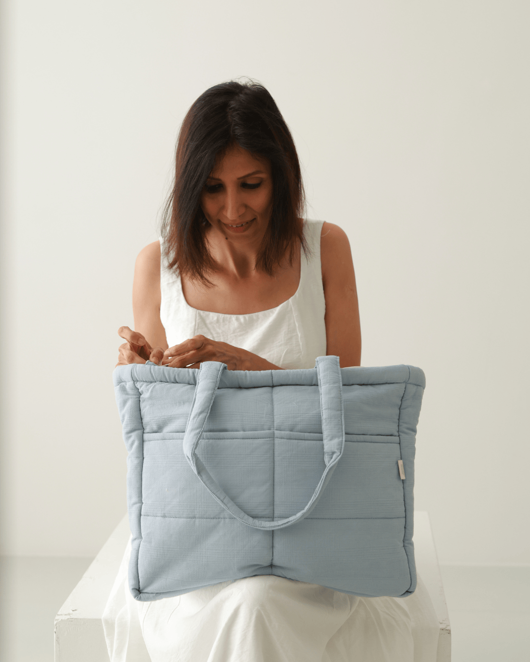 Frost Tote Nappy Bag (100% Cotton)