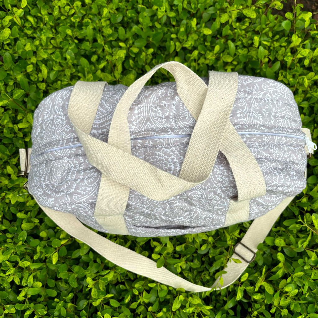 Latte Garden Nappy Bag (100% Cotton)