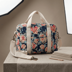 Painted Garden Carryall Quilted Nappy Bag (100% Cotton)