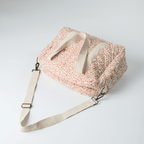 Red Velvet Yarrow Quilted Nappy Bag (100% Muslin Cotton)