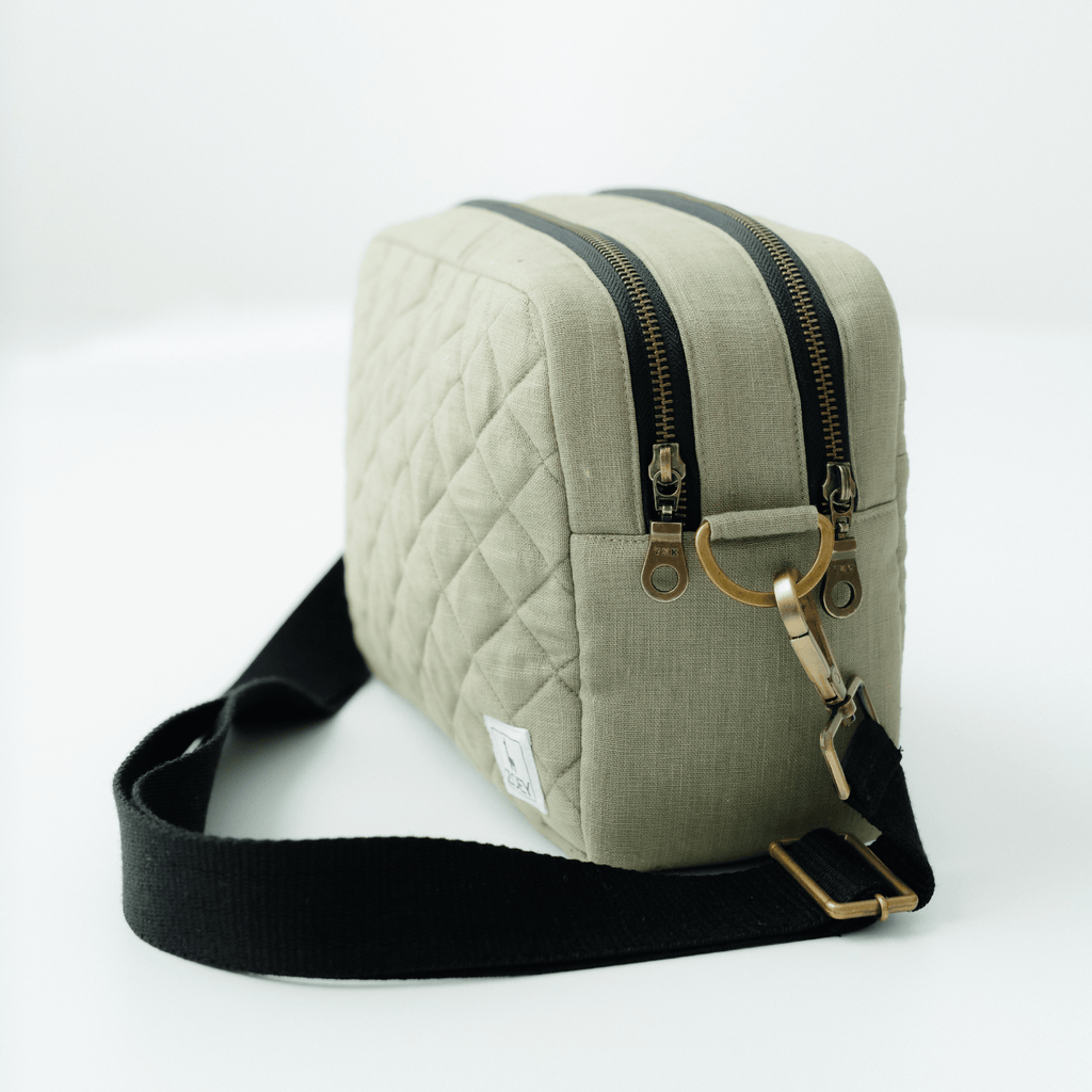 The GoGreen Sling Nappy Bag (Linen Cotton - Green)