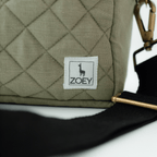 The GoGreen Sling Nappy Bag (Linen Cotton - Green)