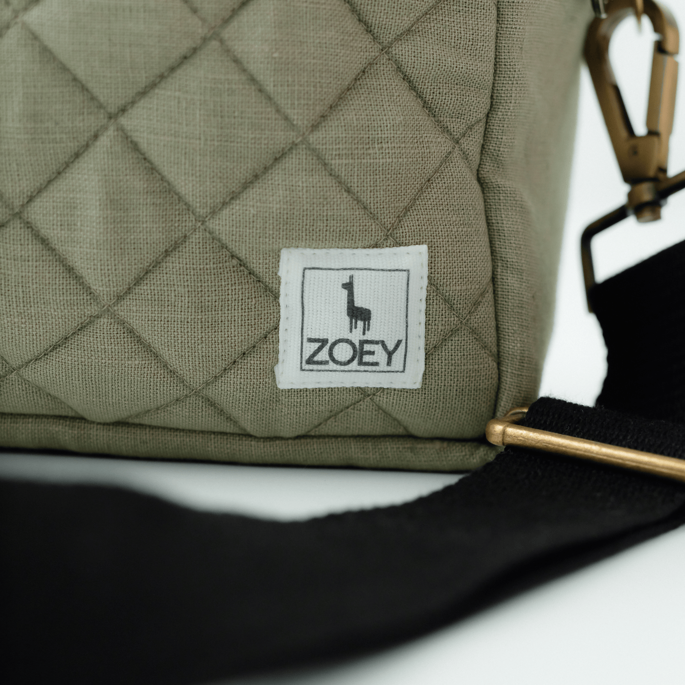 The GoGreen Sling Nappy Bag (Linen Cotton - Green)