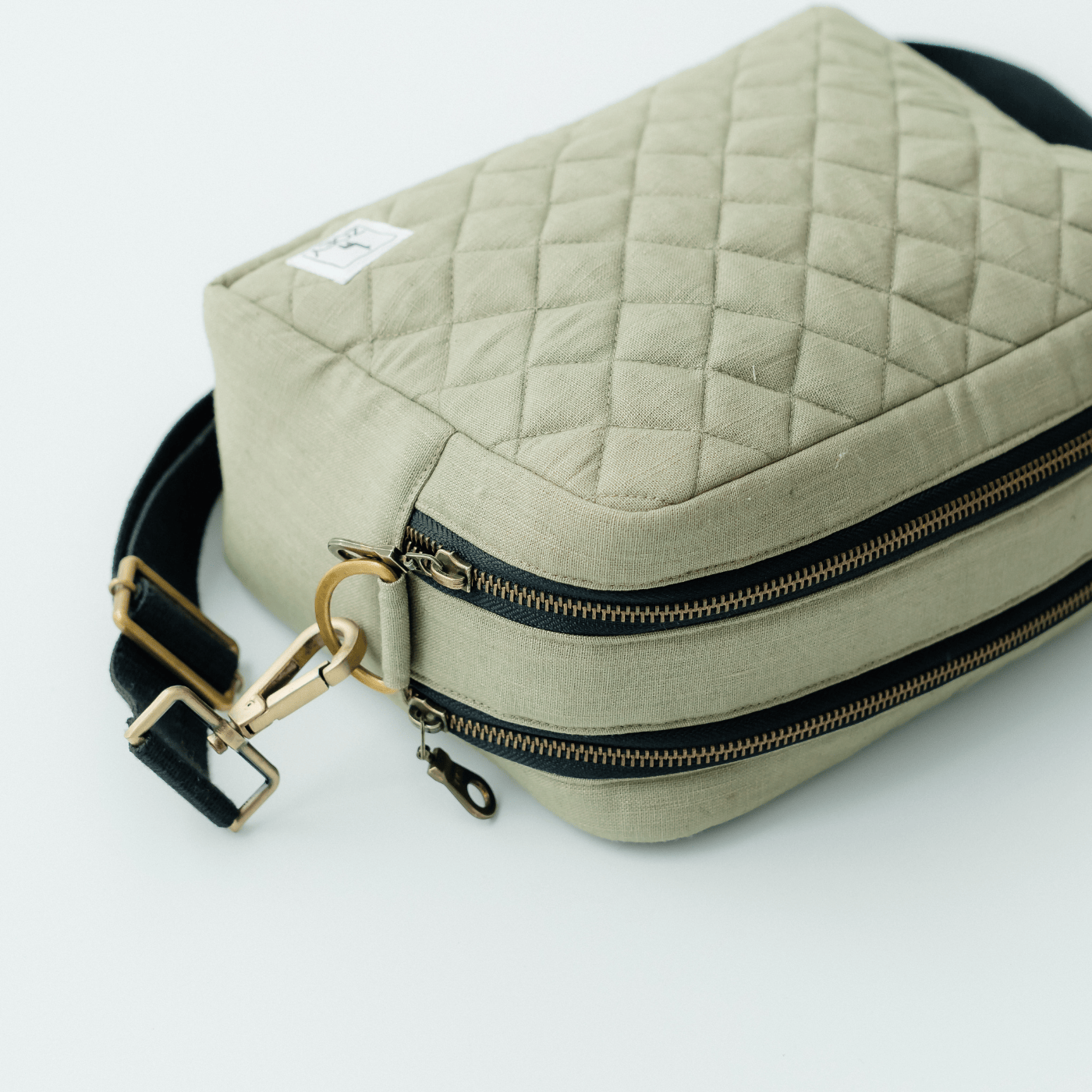 The GoGreen Sling Nappy Bag (Linen Cotton - Green)