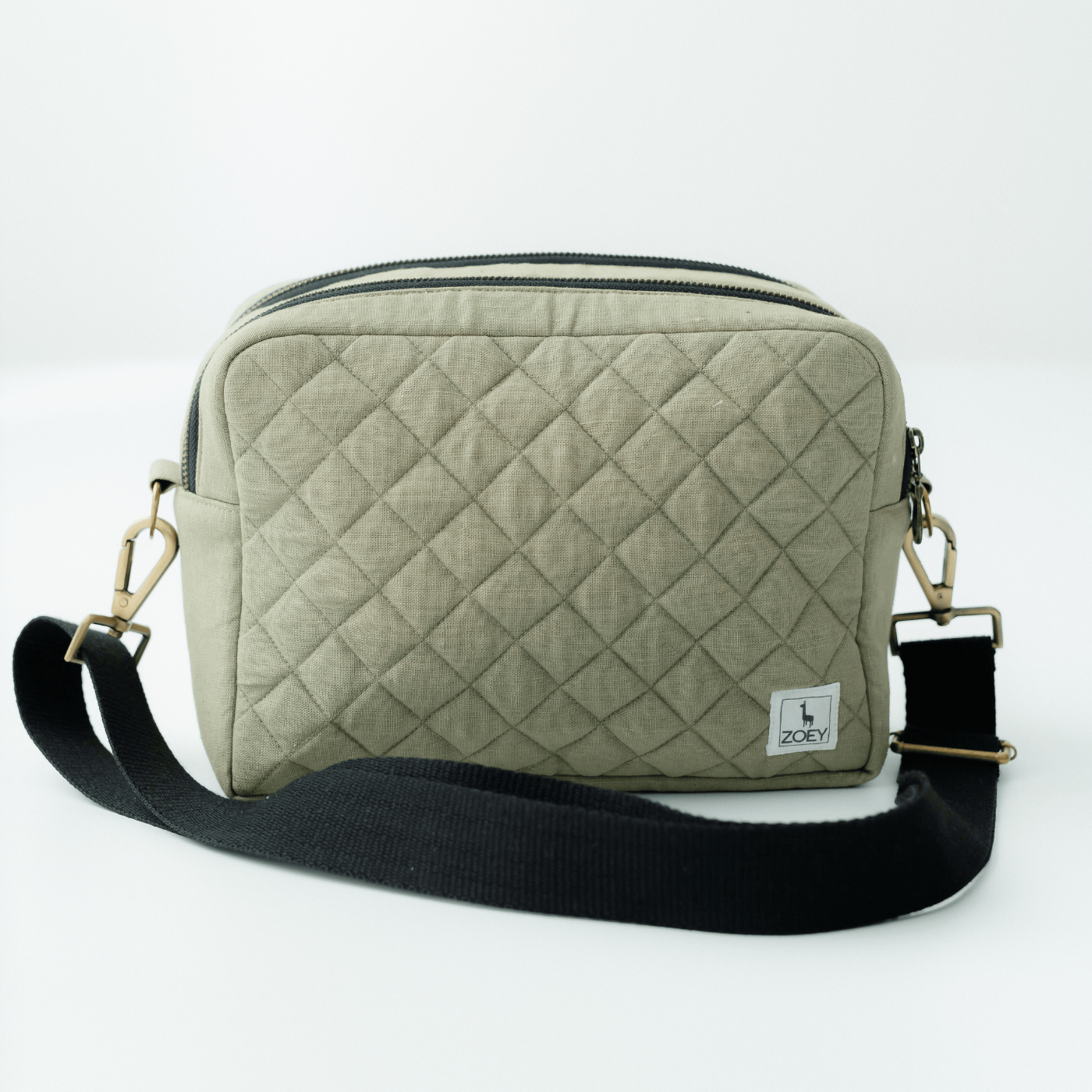 The GoGreen Sling Nappy Bag (Linen Cotton - Green)
